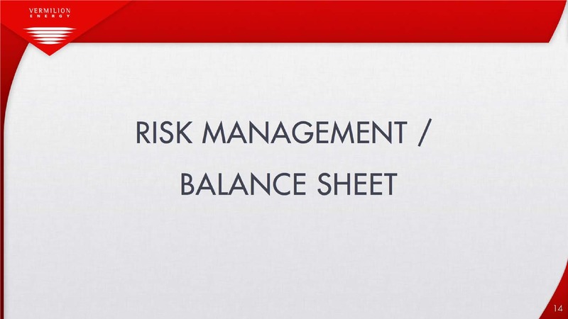 ENERCOM OIL & GAS CONFERENCE – Vermilion Energy Inc. – slide 14
