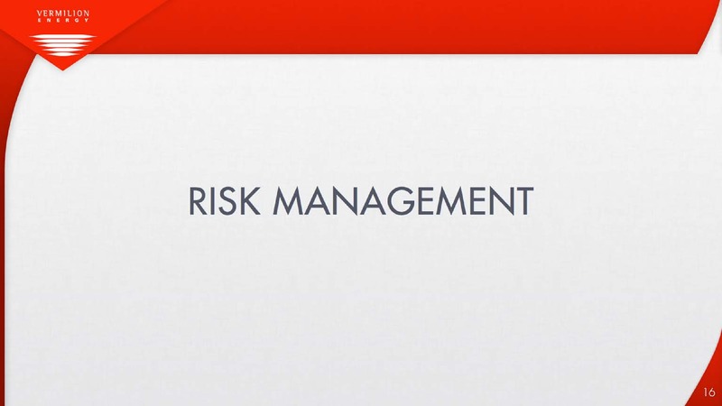 THE ENERCOM OIL AND GAS CONFERENCE – Vermilion Energy Inc. – slide 16