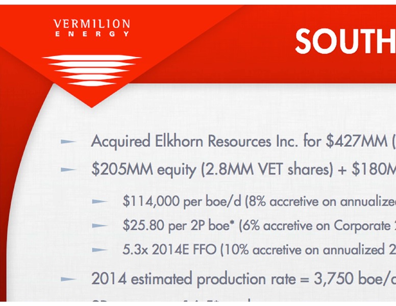 BARCLAYS CEO ENERGY POWER CONFERENCE – Vermilion Energy Inc. – slide 42