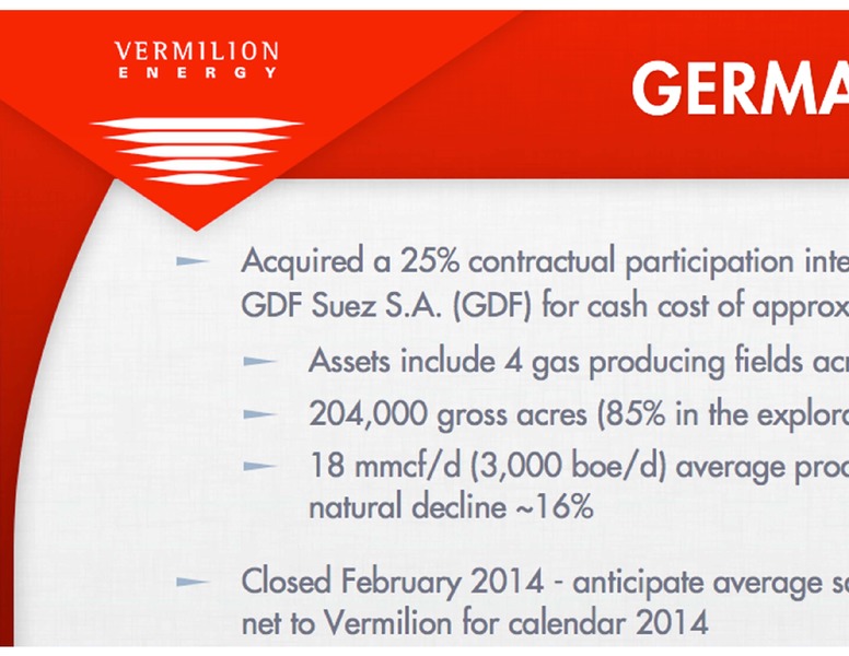 BARCLAYS CEO ENERGY POWER CONFERENCE – Vermilion Energy Inc. – slide 53