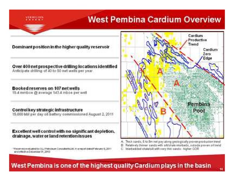PETERS & CO LIMITED 2011 NORTH AMERICAN OIL & GAS CONFERENCE – Vermilion Energy Inc. – slide 14