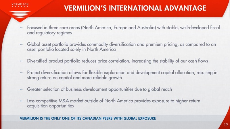 BAML 2014 GLOBAL ENERGY CONFERENCE – Vermilion Energy Inc. – slide 19