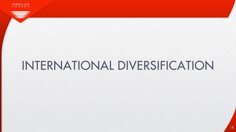 BAML GLOBAL ENERGY CONFERENCE – Vermilion Energy Inc. – slide 18
