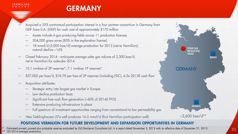 BAML GLOBAL ENERGY CONFERENCE – Vermilion Energy Inc. – slide 53