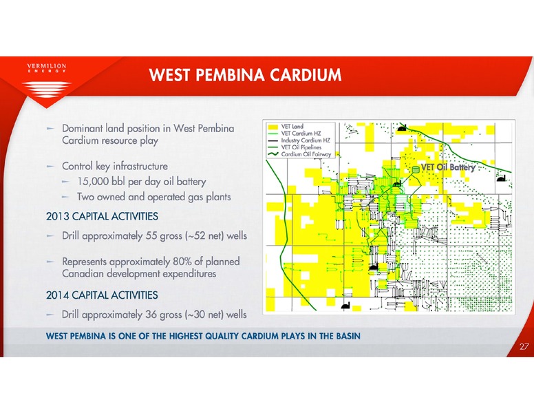 BAML GLOBAL ENERGY CONFERENCE – Vermilion Energy Inc. – slide 27