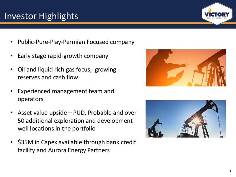 Investor Presentation – Victory Energy Corporation – slide 3