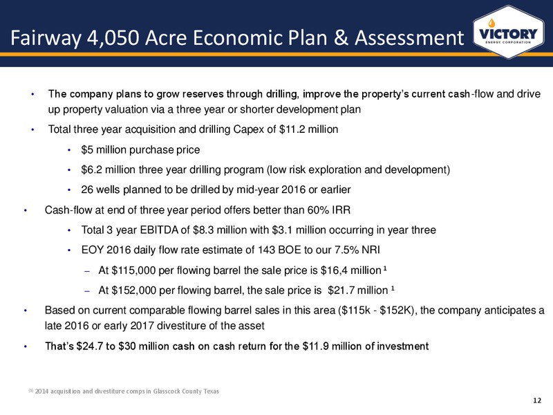 Investor Presentation – Victory Energy Corporation – slide 11