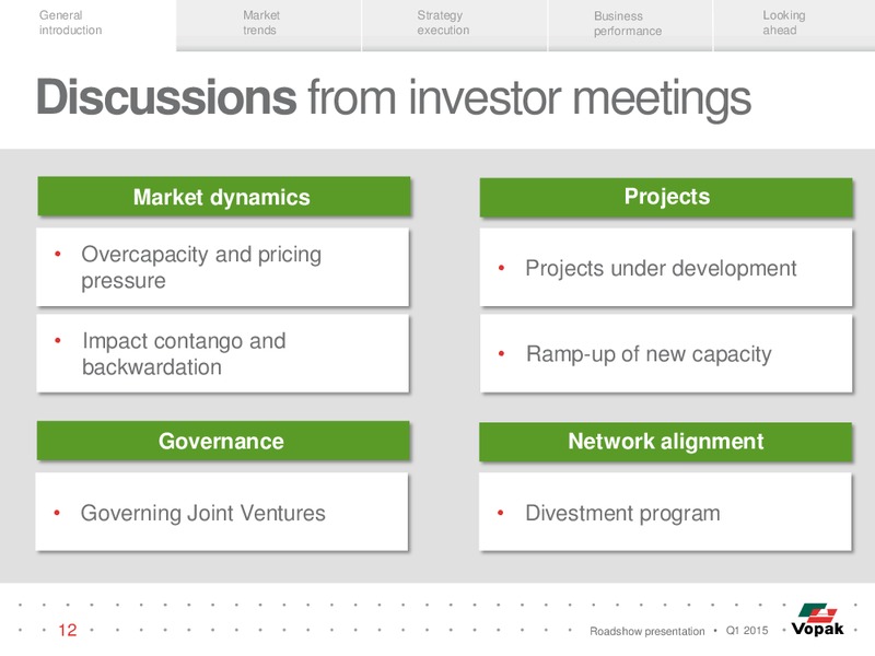 ROADSHOW PRESENTATION – Vopak – slide 11