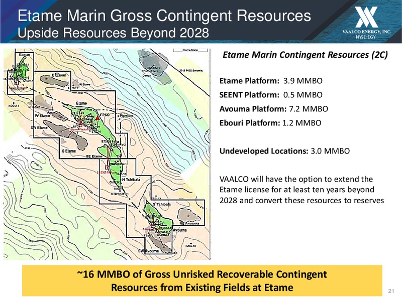 May 2019 Corporate Update – Vaalco Energy Inc. – slide 21