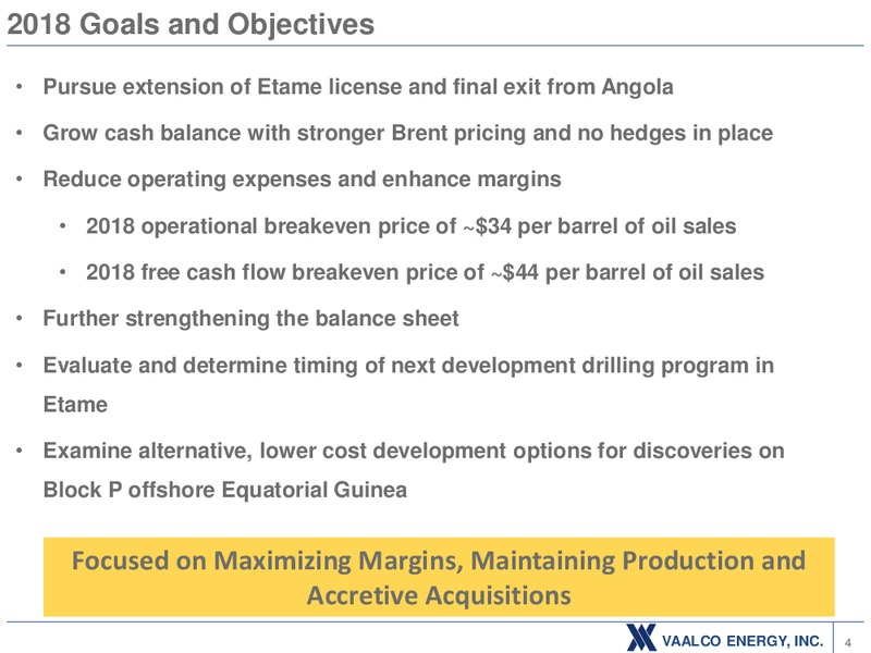 May 2018 Corporate Presentation – Vaalco Energy Inc. – slide 3