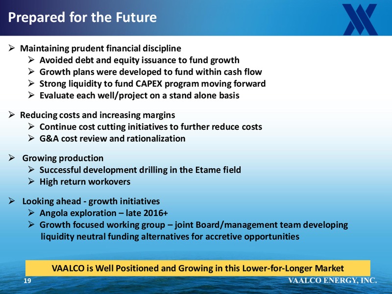 EnerComs The Oil and Gas Conference 2015 – Vaalco Energy Inc. – slide 18
