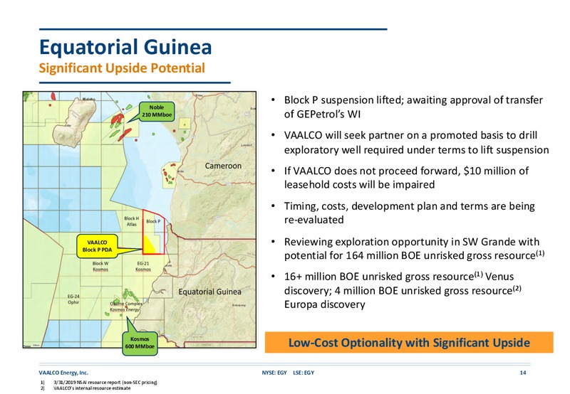 September October 2019 Investor Presentation – Vaalco Energy Inc. – slide 13