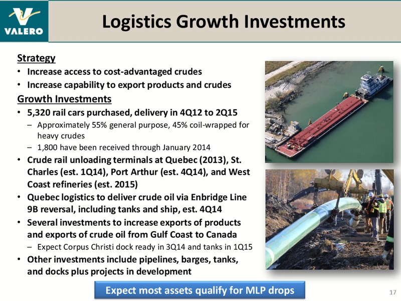 REDIT SUISSE ENERGY SUMMIT – Valero Energy Corporation – slide 16