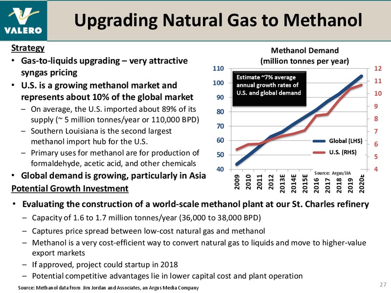 BANK OF AMERICA MERRILL LYNCH 2014 REFINING CONFERENCE – Valero Energy Corporation – slide 26