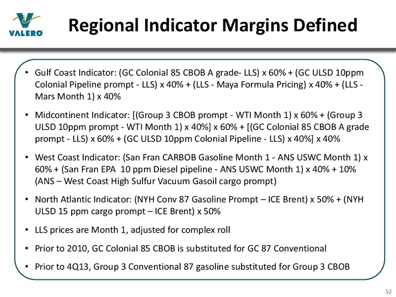 MAY 2015 INVESTOR PRESENTATION – Valero Energy Corporation – slide 51