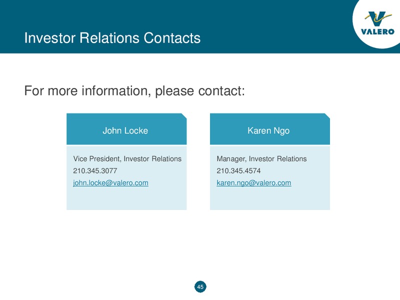 Barclay CEO Energy Power Conference – Valero Energy Partners Lp – slide 45