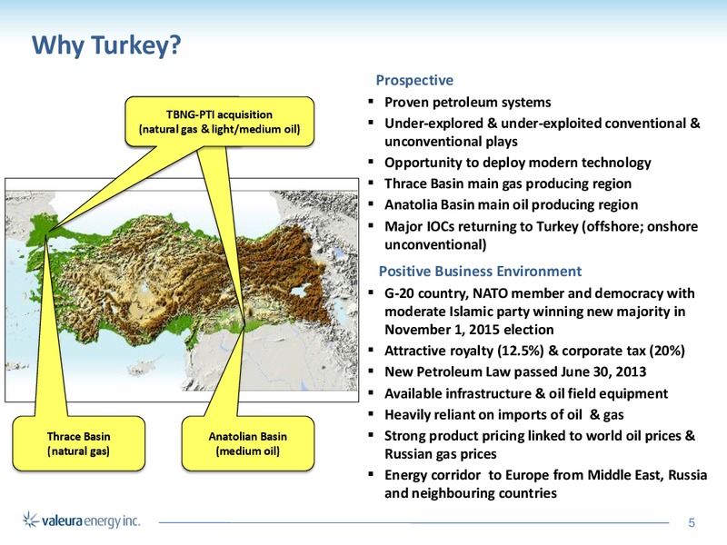 April 2016 Corporate Presentation – Valeura Energy Inc. – slide 5