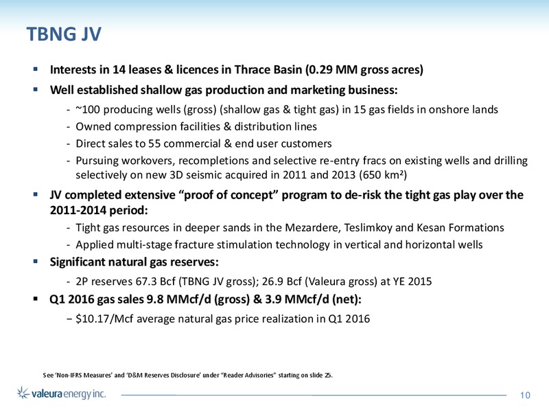 June 2016 Corporate Presentation – Valeura Energy Inc. – slide 10