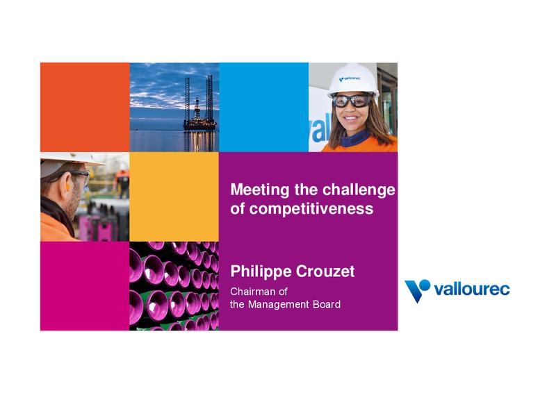 May 2015 Investor Presentation – Vallourec – slide 36