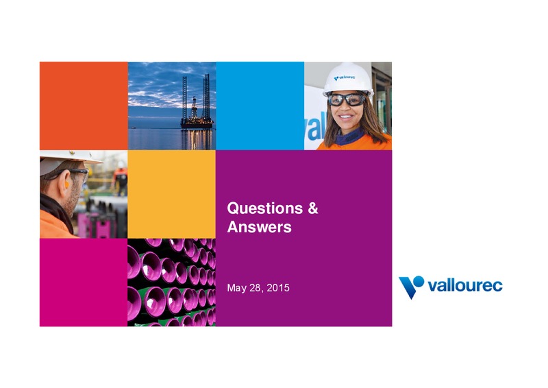 May 2015 Investor Presentation – Vallourec – slide 66