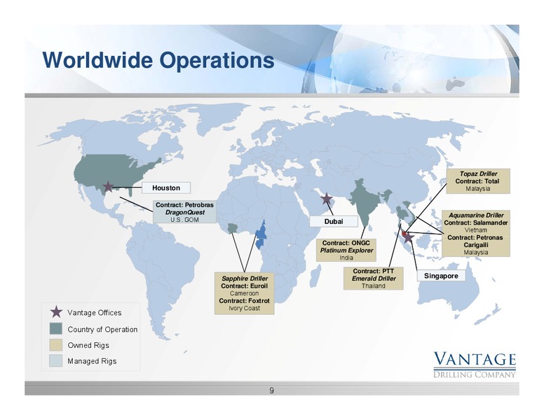 JEFFERIES 2011 GLOBAL ENERGY CONFERENCE – Vantage Drilling Company – slide 9