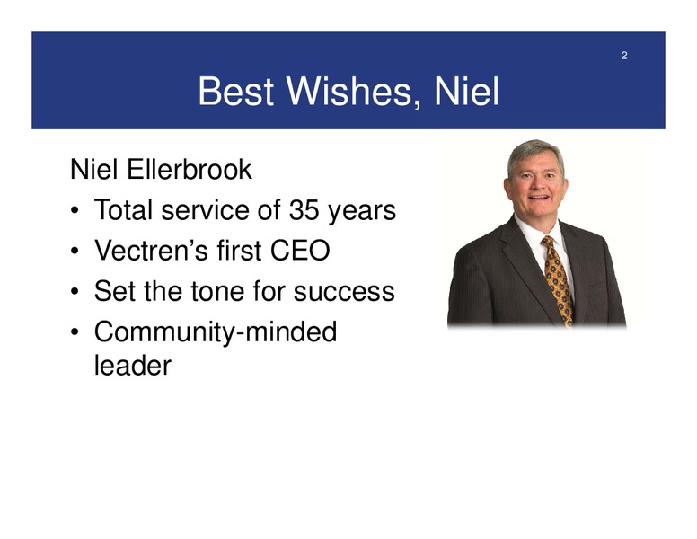 May 2015 Annual General Meeting – Vectren – slide 2