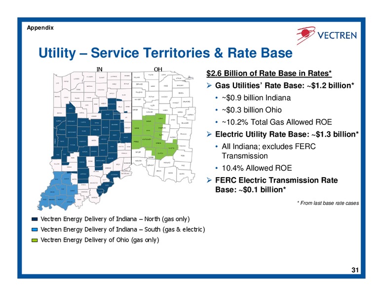 AGA Financial Forum – Vectren – slide 30