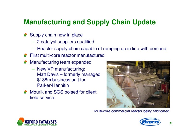 2010 FINAL RESULTS – Veloclys Plc – slide 20