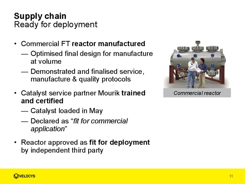 H1 2013 EARNINGS CALL – Veloclys Plc – slide 11