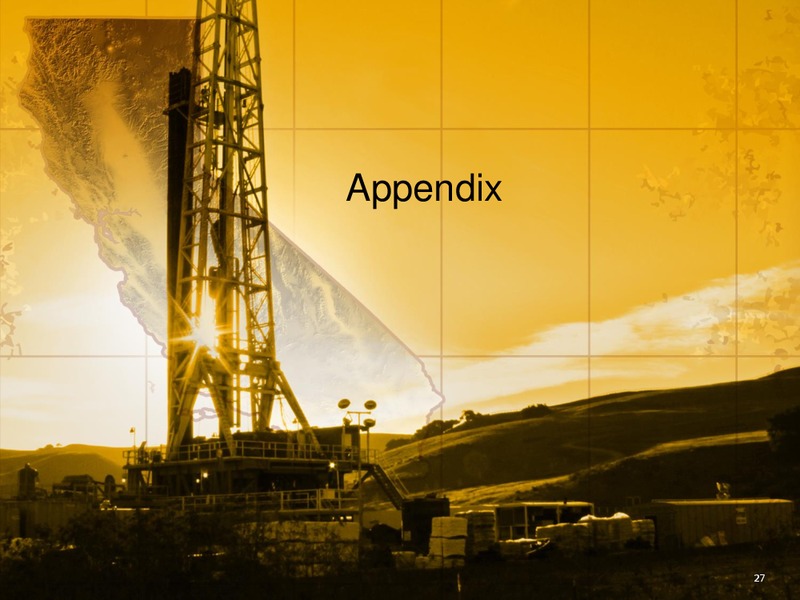 April 2015 Management Presentation – Venoco Inc. – slide 26