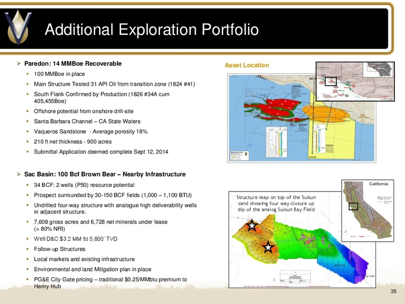 April 2015 Management Presentation – Venoco Inc. – slide 34