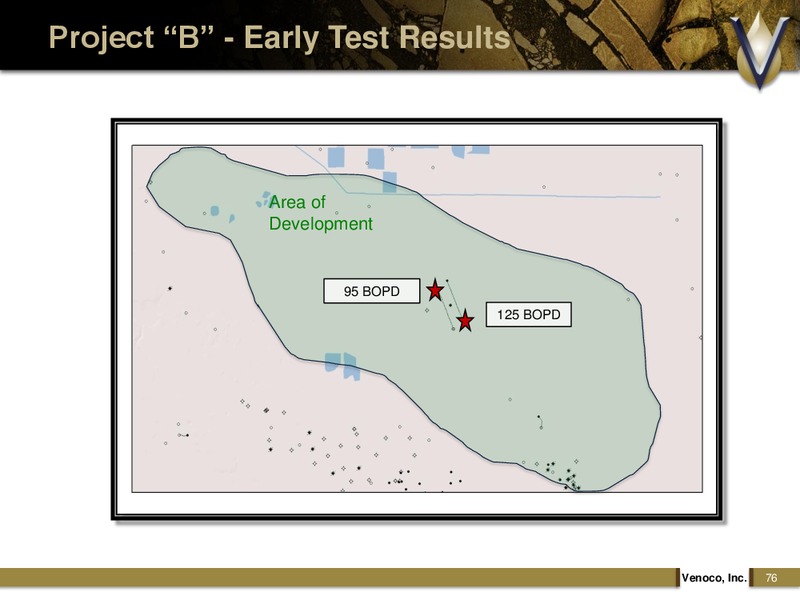 MONTEREY SHALE FOCUSED ANALYST DAY – Venoco Inc. – slide 75