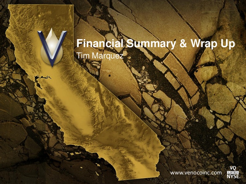 MONTEREY SHALE FOCUSED ANALYST DAY – Venoco Inc. – slide 87