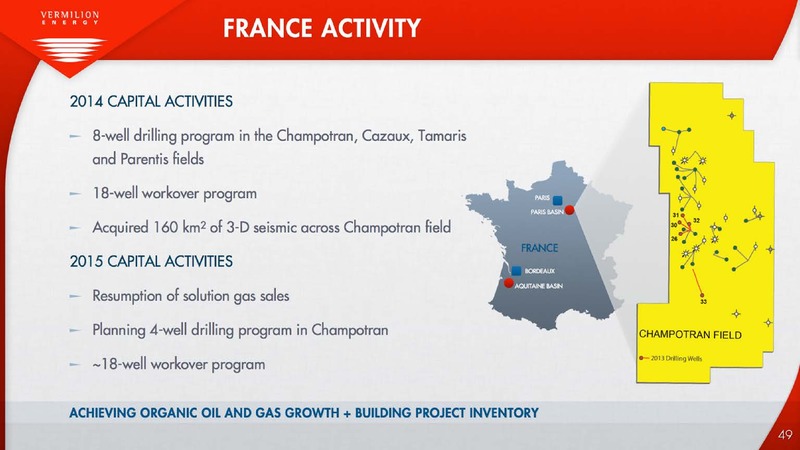April 2015 Corporate Presentation – Vermilion Energy Inc. – slide 49