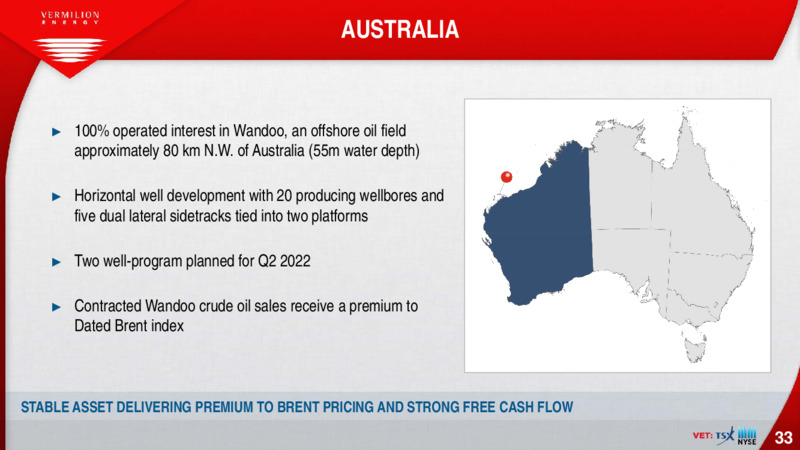 January 2022 Corporate Presentation – Vermilion Energy Inc. – slide 33