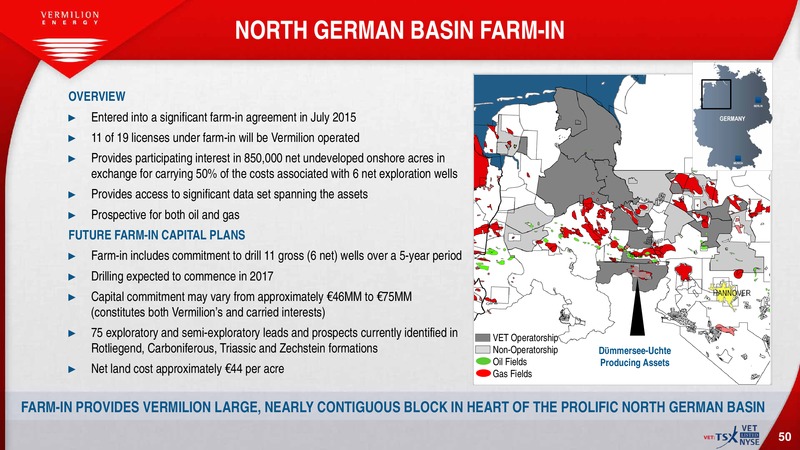 February 2016 Corporate Investor Presentation – Vermilion Energy Inc. – slide 49