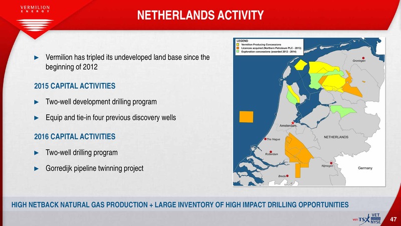 February 2016 Investor Presentation – Vermilion Energy Inc. – slide 46