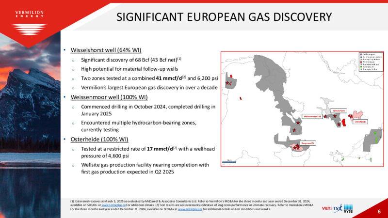 Q4 2024  INTERNATIONALLY DIVERSIFIED FREE CASH FLOW FOCUSED Q4 2024 CONFERENCE CALL ESG EXPERTISE – Vermilion Energy Inc. – slide 6