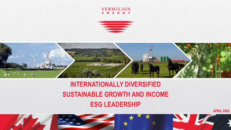 April 2020 Corporate Presentation – Vermilion Energy Inc. – slide 1