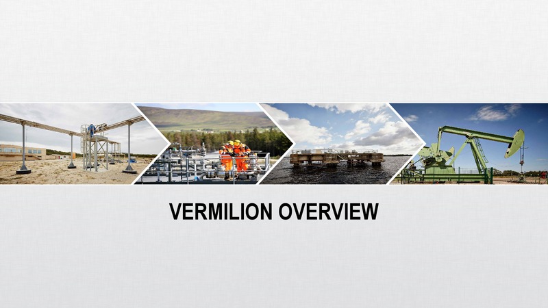 April 2016 Investor Presentation – Vermilion Energy Inc. – slide 2