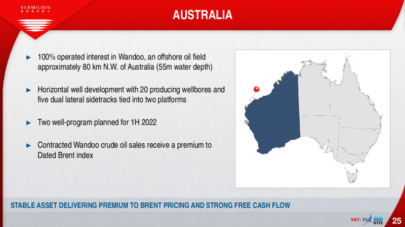 June 2021 Investor Presentation – Vermilion Energy Inc. – slide 25