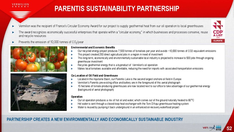 July 2019 Investor Presentation – Vermilion Energy Inc. – slide 52