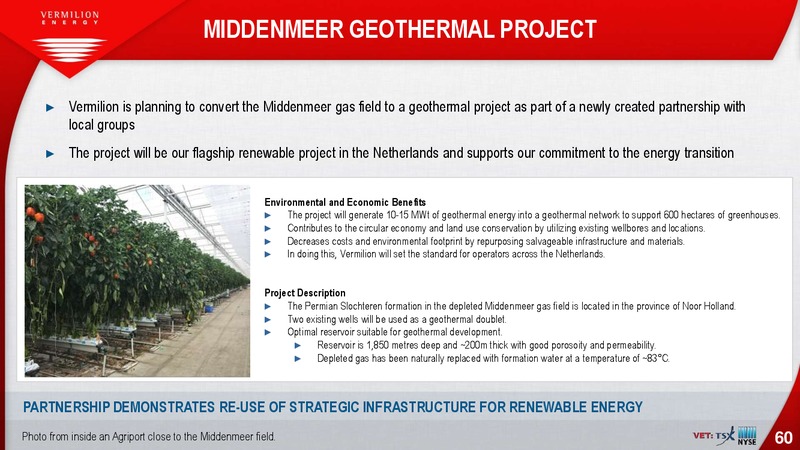 July 2019 Investor Presentation – Vermilion Energy Inc. – slide 60
