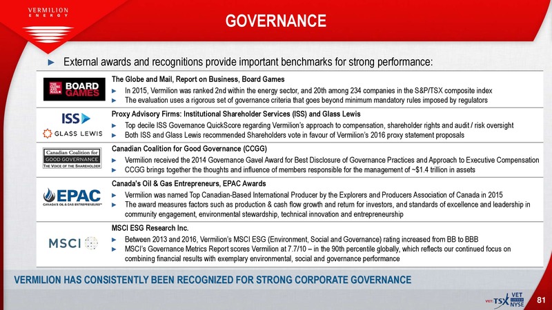 EnerCom The Oil & Gas Conference – Vermilion Energy Inc. – slide 79