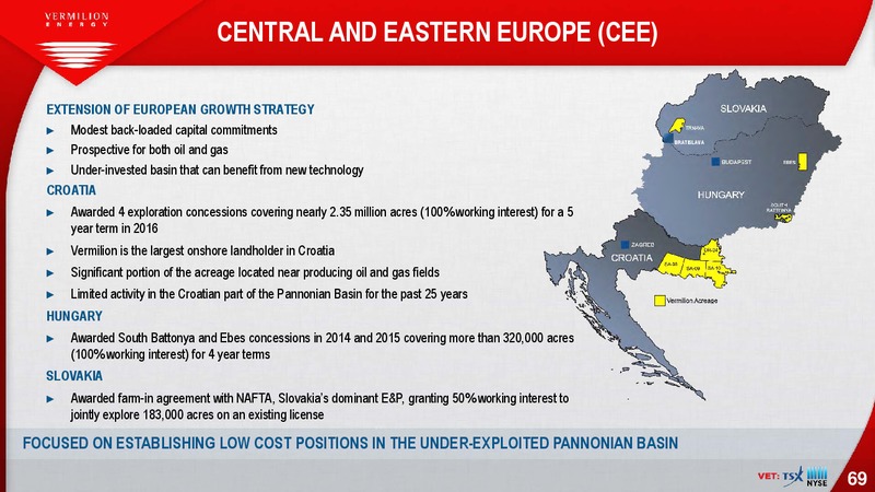 October 2017 Investor Presentation – Vermilion Energy Inc. – slide 69