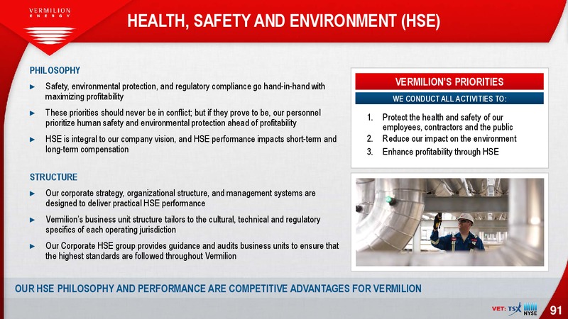 October 2017 Investor Presentation – Vermilion Energy Inc. – slide 91