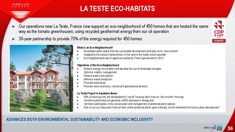 December 2018 Investor Presentation – Vermilion Energy Inc. – slide 56