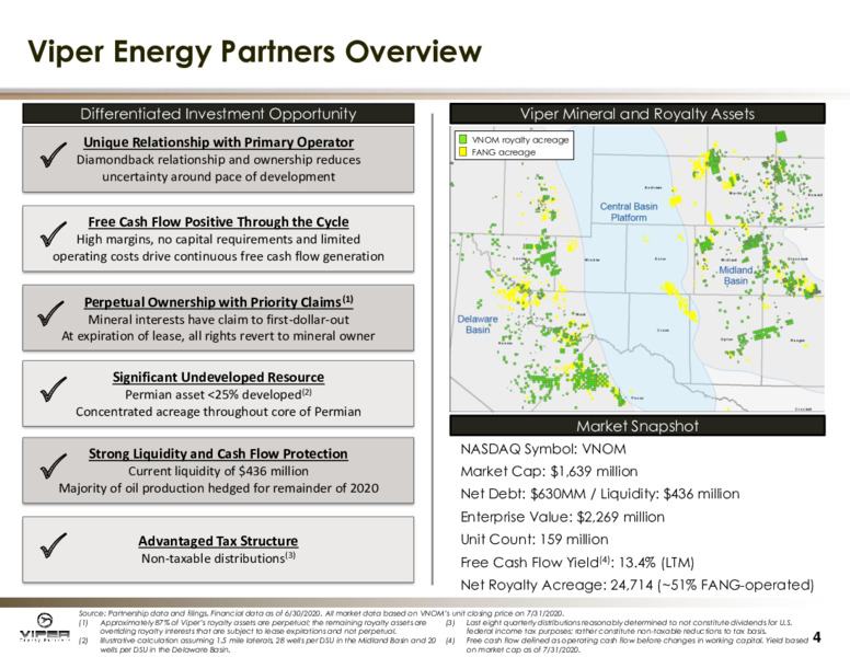 August 2020 Investor Presentation – Viper Energy Partners Lp – slide 3