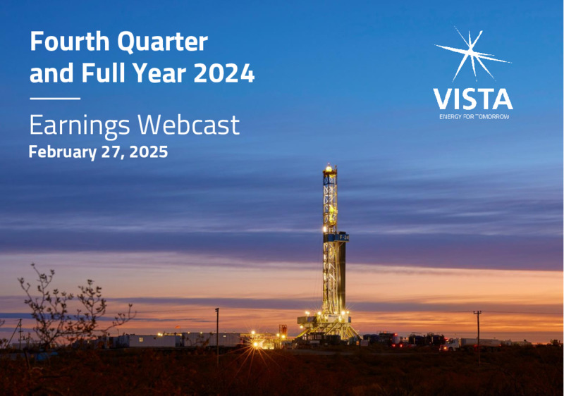 4Q 2024 Earnings Presentation – Vista Energy – slide 1