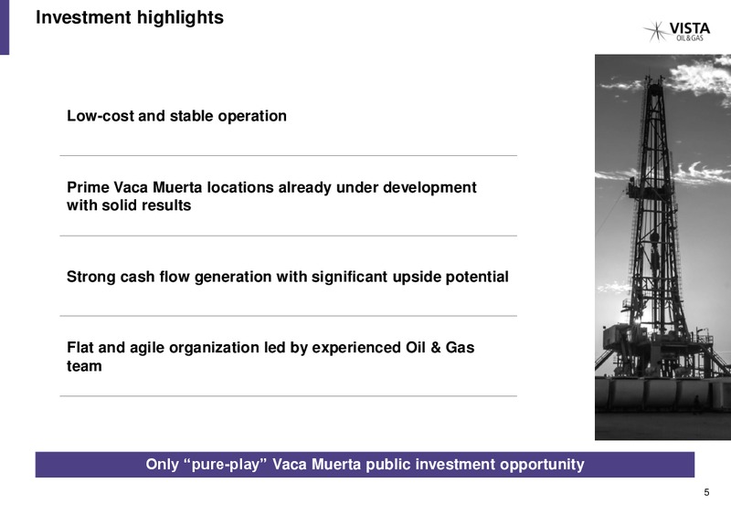 February 2020 Investor Presentation – Vista Oil & Gas – slide 4